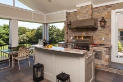 Front View of Modern Kitchen Island in Sykesville Maryland Kitchen